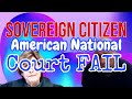 Sovereign Citizen American National in Michigan Court FAIL - UPDATE