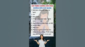 Triệu chứng cúm mùa #suckhoe #chamsocsuckhoe #helloduocsi #dsnhungpham #traihuanluyenvideongan