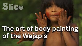 Wajapi Body Painting With Uru Seeds Slice