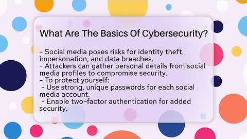 What Are The Basics Of Cybersecurity? - Everyday-Networking