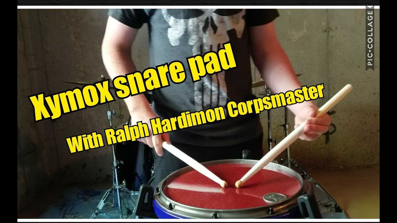 Xymox snare pad w/ Ralph hardimon Corpsmaster marching sticks YouTube