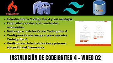 CODEIGNITER 4: CONFIGURACIÓN INICIAL de CODEIGNITER 4 con LARAGON: Guía PASO A PASO | [Video 02]