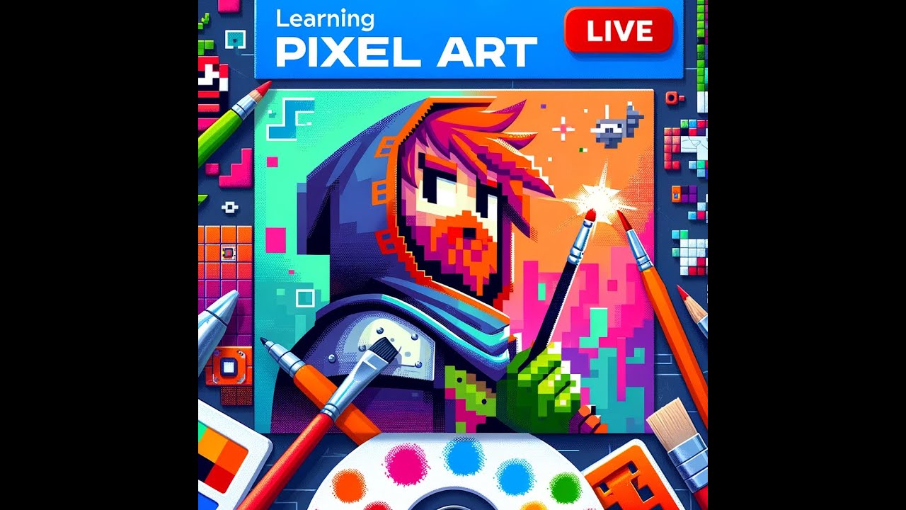 learning-pixel-art-from-scratch-udemy-course-progress-live-stream