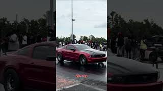 BLOWER MUSTANG VS BLOWER HELLCAT 🔥🫵🏾 #carsofinstagram #automobile #dragline #dragracing #racing