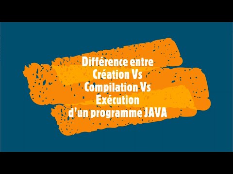 Différence entre la Création, Compilation et Exécution d'un programme JAVA