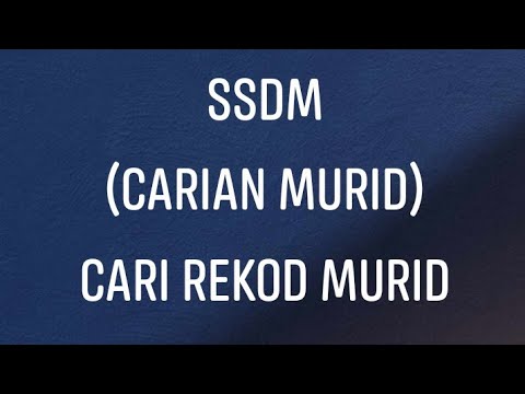 Tutorial Mencari Nama Murid Dalam SSDM