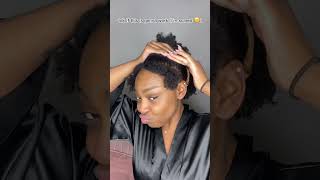 Natural hairstyles for short hair #shorts screenshot 1