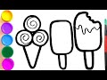 Bolalar uchun muzqaymoq rasm chizish/ICE CREAM FOR KIDS Drawing