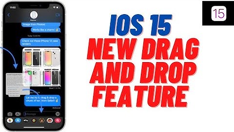 iOS 15 New Features !! How To Use Drag & Drop Feature On iPhone #ios15