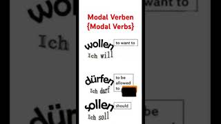 German Modal Verbs #german #learning #learngerman #edit #fypシ #foryou #viral #shorts