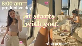 how to *actually* exit your lazy era! 💌 GET MOTIVATED, aesthetic vlog + productive day in my life