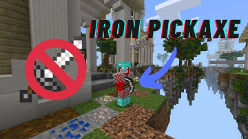 Hive Skywars, but I can Only use an Iron Pickaxe
