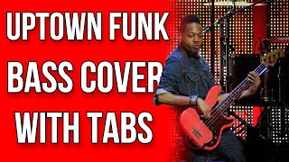 Video thumbnail of "Uptown Funk Bass Cover (with correct bass tab)"