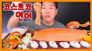 (Sub) Raw Salmon To Enjoy In Various Ways Real Sound Mukbang | Salmon Cutting Sound ASMR