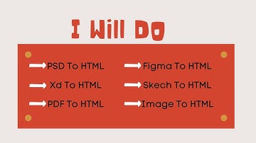 I will convert psd to html xd to html, sketch to html,  responsive with bootstrap