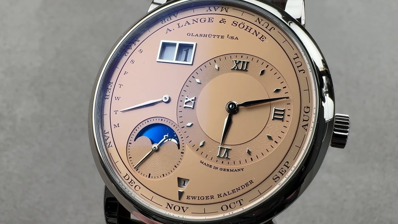 A. Lange & Sohne Lange 1 Perpetual Calendar Limited Edition (345.056) - Salmon / Pink Gold Dial