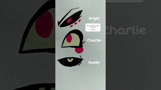 Drawing Angeldust, Charlie and Husk eyes - Hazbin Hotel  #shorts #hazbinhotel #art