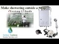 Make showering outside a snap  eccotemp l5 water heater bundle pump  strainer