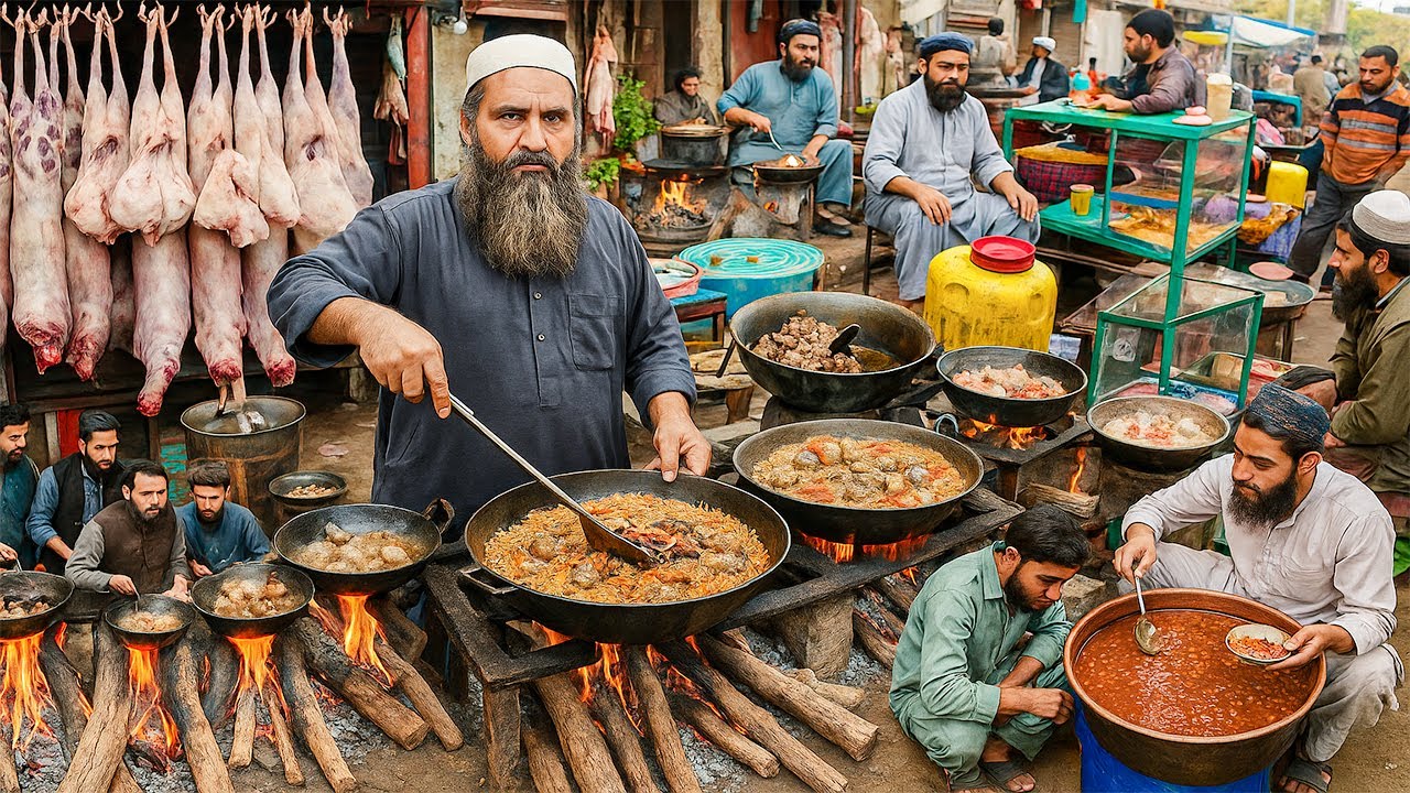 EARLY MORNING Breakfast for $1.5!!! How AFGHAN's Eat TONS of Food under $1 . Popular street Food.