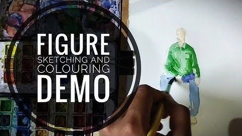 MAH AAC CET Figure Sketching  and Colouring  (PART 10) for Memory drawing