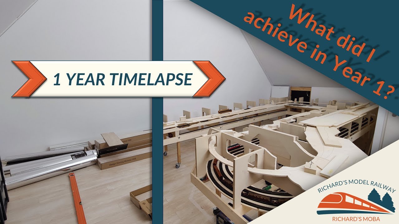 1 Jahr #Modelleisenbahn 🚝🚝  Der bau in 12 Minuten Zeitraffer gezeigt, was habe ich erreicht?