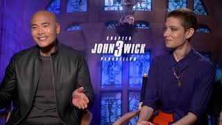 JHON WICK CHAPTER 3: PARABELLUM - Interview with Asia Kate Dillon & Mark Dacascos