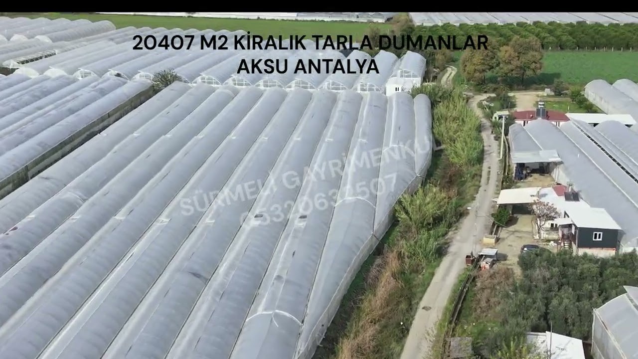 kiralık tarla  sera için Cavit SÜRMELİ Gayrimenkul Aksu Antalya