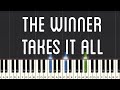 ABBA The Winner Takes It All Piano Tutorial Medium 