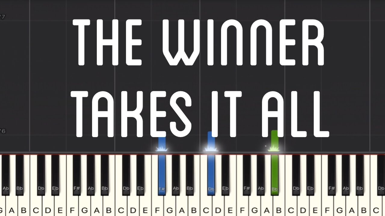 ABBA - The Winner Takes It All Piano Tutorial | Medium