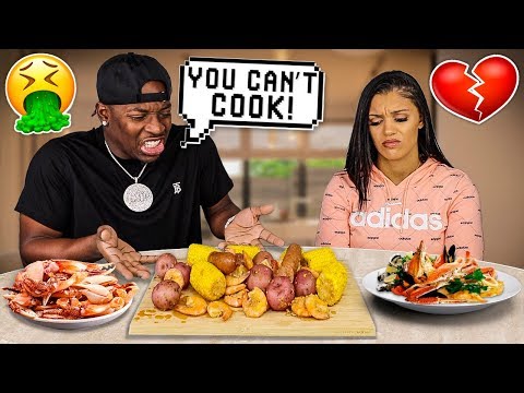 BEING MEAN To My Wife To See How She Would React (SHRIMP BOIL SEAFOOD MUKBANG)