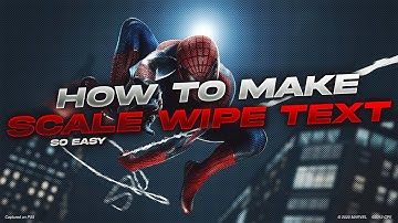 How to make scale wipe text effect ;after effects