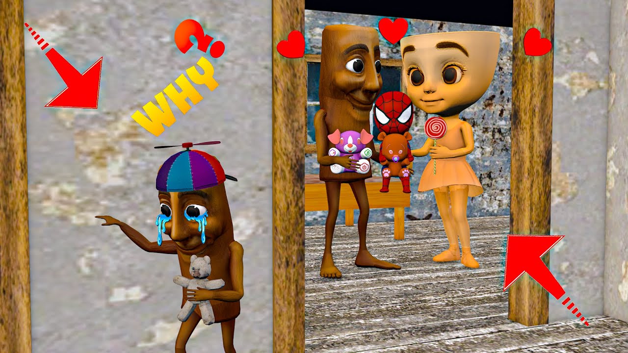 Playing as SpiderMan x Granny x Grandpa x Baby Spider Team Family in Granny House