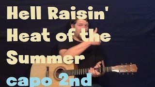 Hell Raisin' Heat of The Summer (Florida Georgia Line) Easy Guitar Lesson How to Play