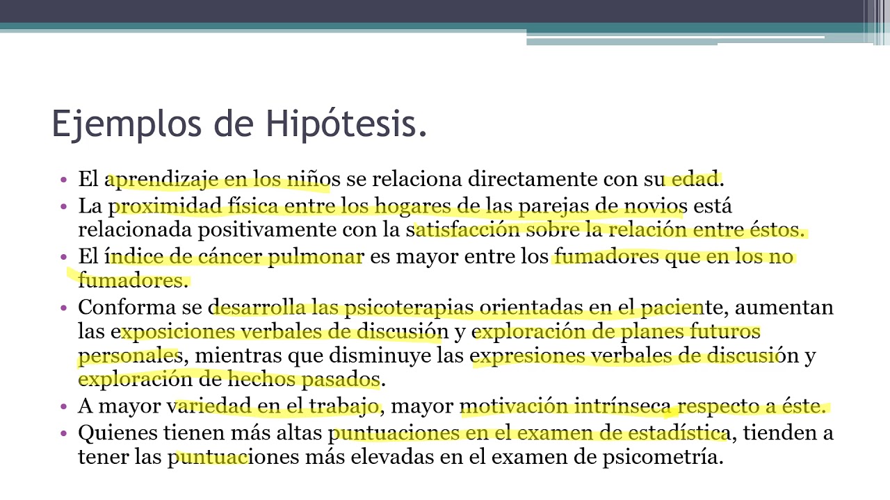 Elementos Básicos De La Investigación Hipotesis Variables