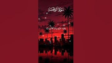 كرومات #القرآن_الكريم من #سورة_الواقعة بصوت #علاء_عقل #quran
