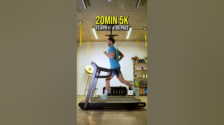 How 5K running paces looks on a treadmill! 15 minutes 5K.