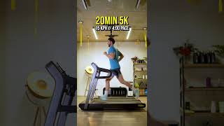 How 5K running paces looks on a treadmill! 15 minutes 5K. screenshot 1