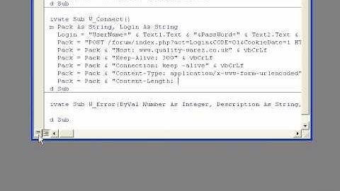 Winsock HTTP - POST Packet (VB6)