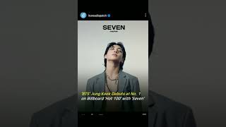 congratulation Jungkookie #jungkook #bts #seven #billboard #shorts #billboardhot100