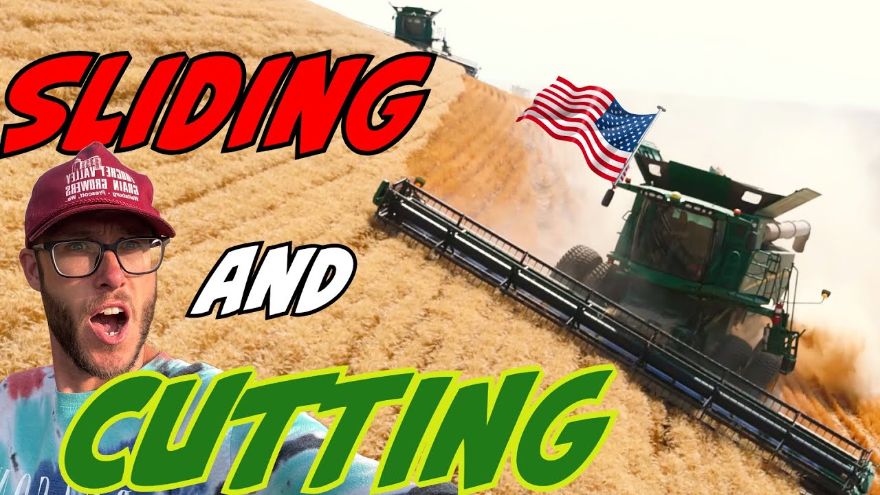 Крутые склоны и скольжение комбайнов по мягкой земле