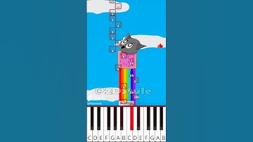 Sprunki 🌈 Wenda Turns Gray into Nyan Cat! (@2DStyle) - Octave Piano Tutorial