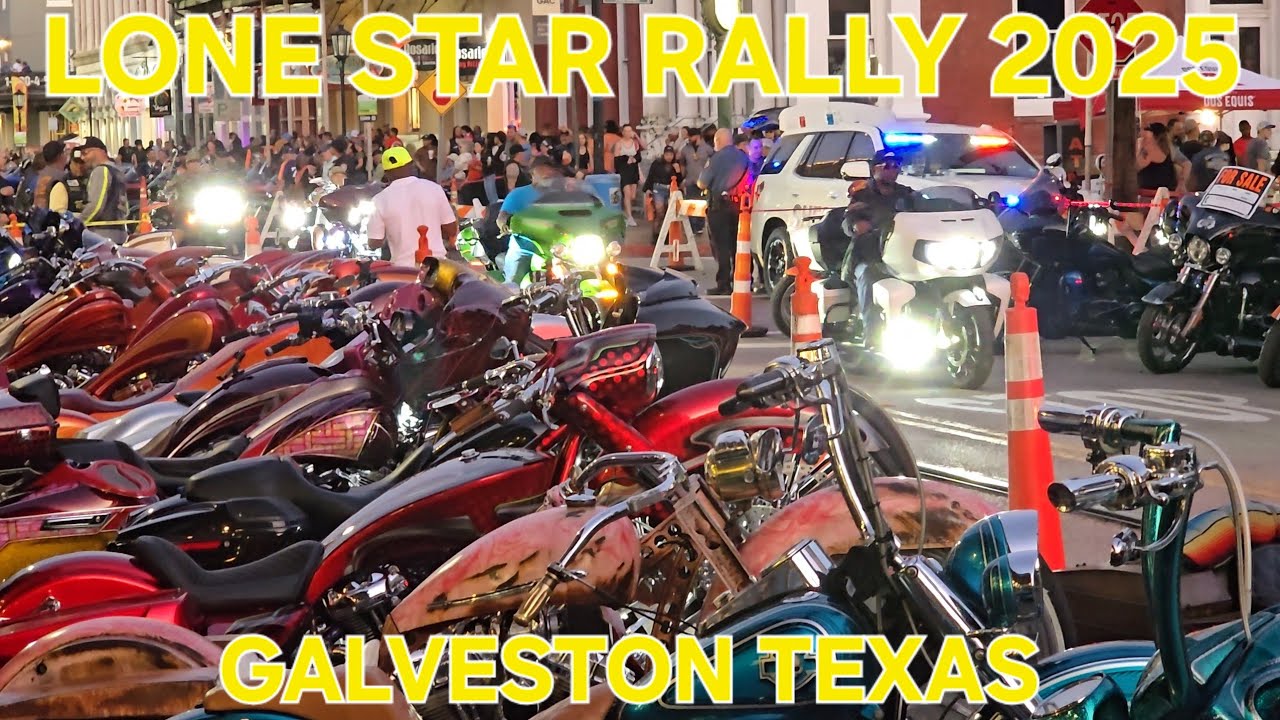 Galveston Texas Lone STAR Rally 2025 we LIVE!! - YouTube