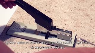 How To Use Effiliv - Heavy Duty Stapler with Staples Set 90 Sheet Capacity