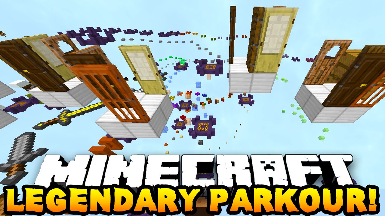 Minecraft LEGENDARY PARKOUR! - w/Preston, Vikkstar123 & NoochM - YouTube