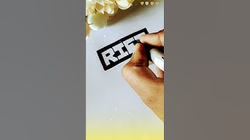 💛 RIFA 💛 #shorts #trending #youtubeshorts #nameart #foryou #lovestatus #ytshorts #rifa #satisfying