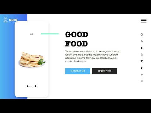 Build A Food Website Using HTML CSS JavaScript and  Bootstrap  || Professional Website #webdesign