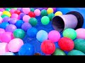 300 balls + water tunnel + snow scenery