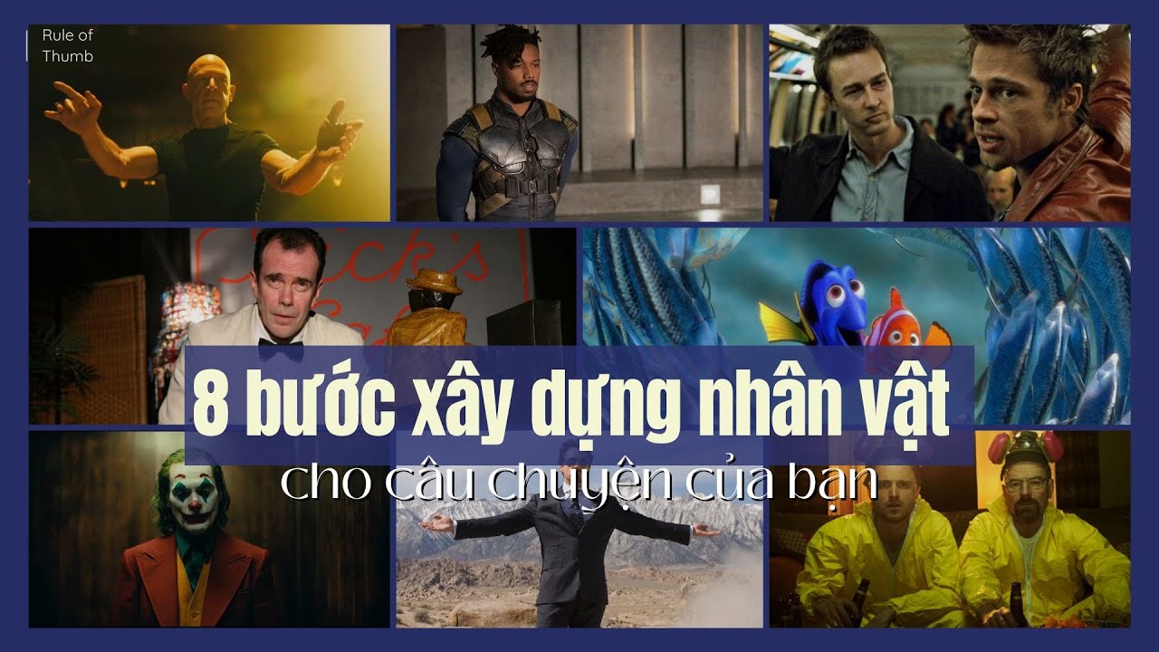 8 Bước để Xây Dựng Nhân Vật cho Kịch Bản của bạn (phần 1)