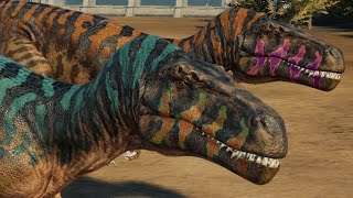 2 Megalosaurus &amp; 2 Neovenator Breakout &amp; Fight - JWE 2 Mods (4K 60FPS)