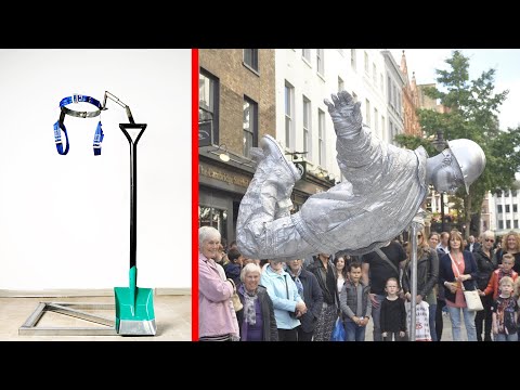 Levitating Silver man Trick Revealed